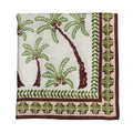 Oasis Tablecloth in Ivory, Green & Brown