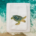 Blue Sea Turtle Towels - Pioneer Linens