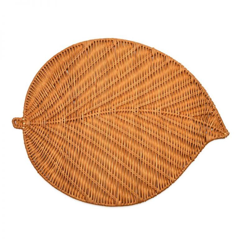 Wicker Leaf Placemats - Pioneer Linens