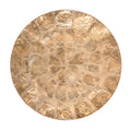 ROUND CAPIZ PLACEMAT IN CHAMPAGNE - Pioneer Linens