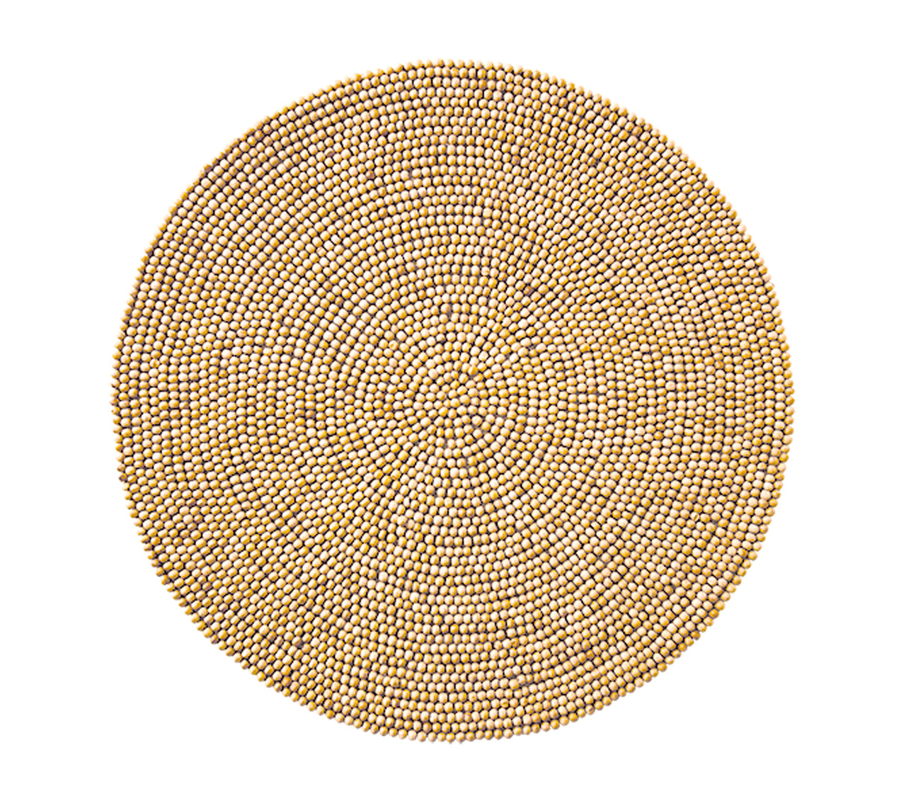 WOOD ROUND PLACEMAT IN NATURAL - Pioneer Linens
