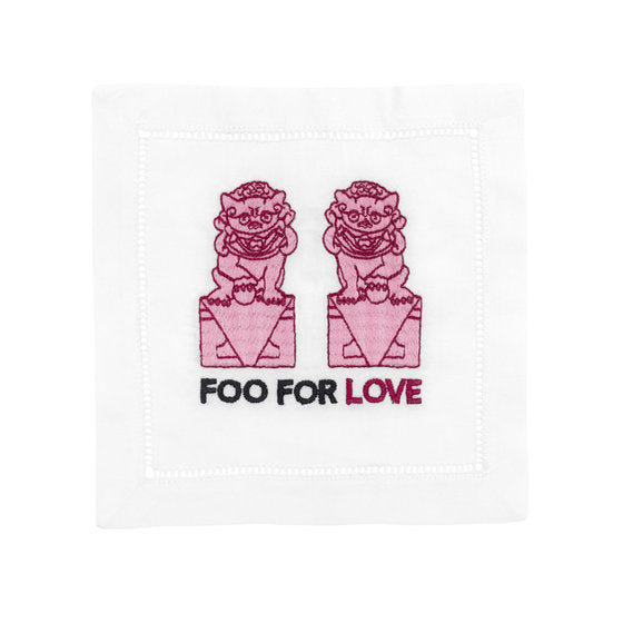 Foo For Love Cocktail Napkins - Pioneer Linens