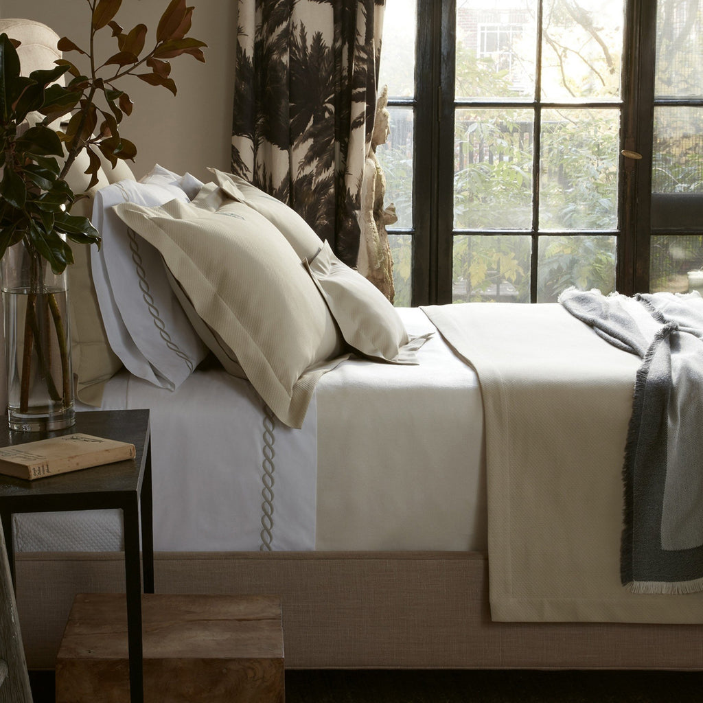 Matouk & Elliot EasyCare Coverlet by Matouk & Pioneer Linens