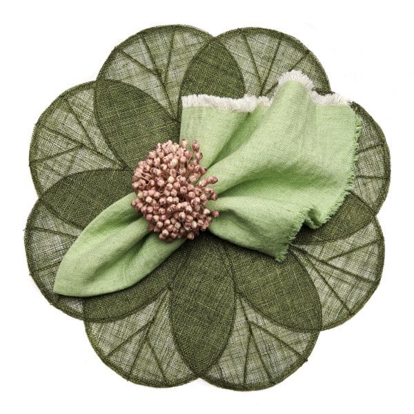 Sinamay Flower Placemats by Deborah Rhodes