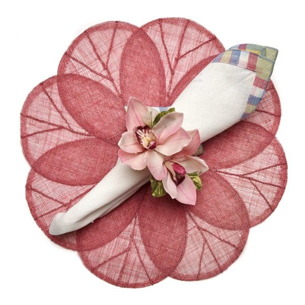 Sinamay Flower Placemats by Deborah Rhodes