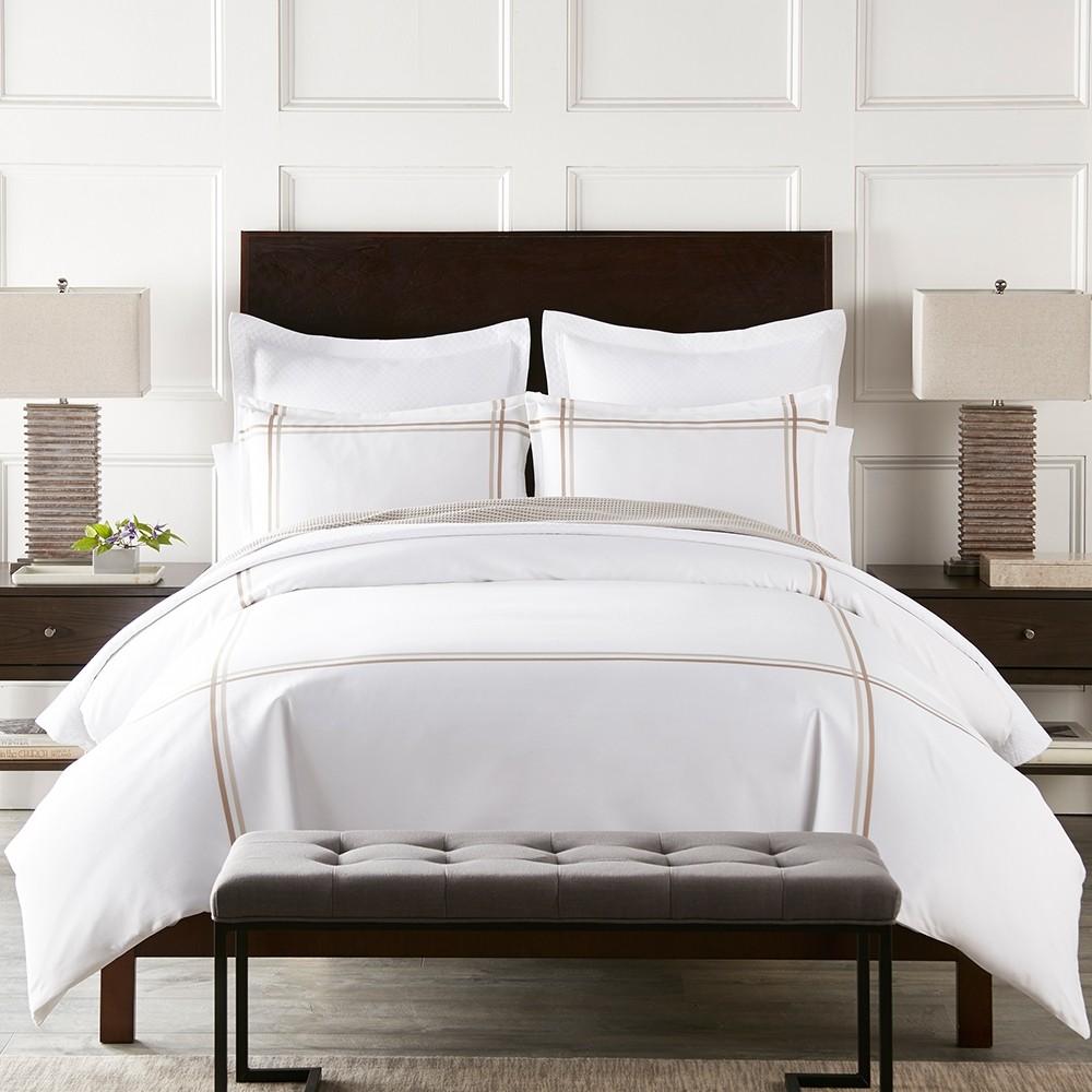 Duo Striped Sateen Bed Linens - Pioneer Linens