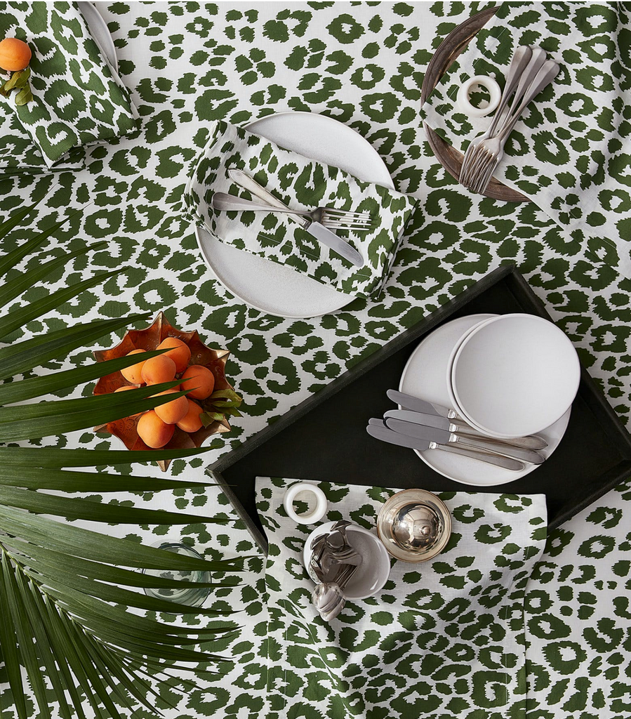 Iconic Leopard Table Linens by Matouk