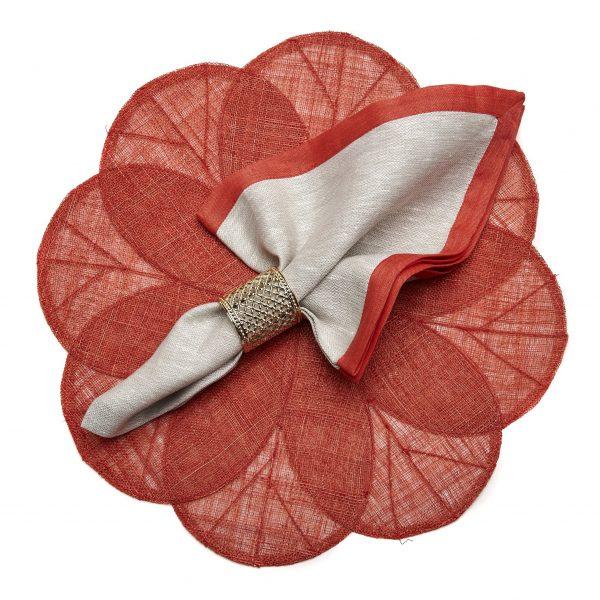 Sinamay Flower Placemats - Pioneer Linens