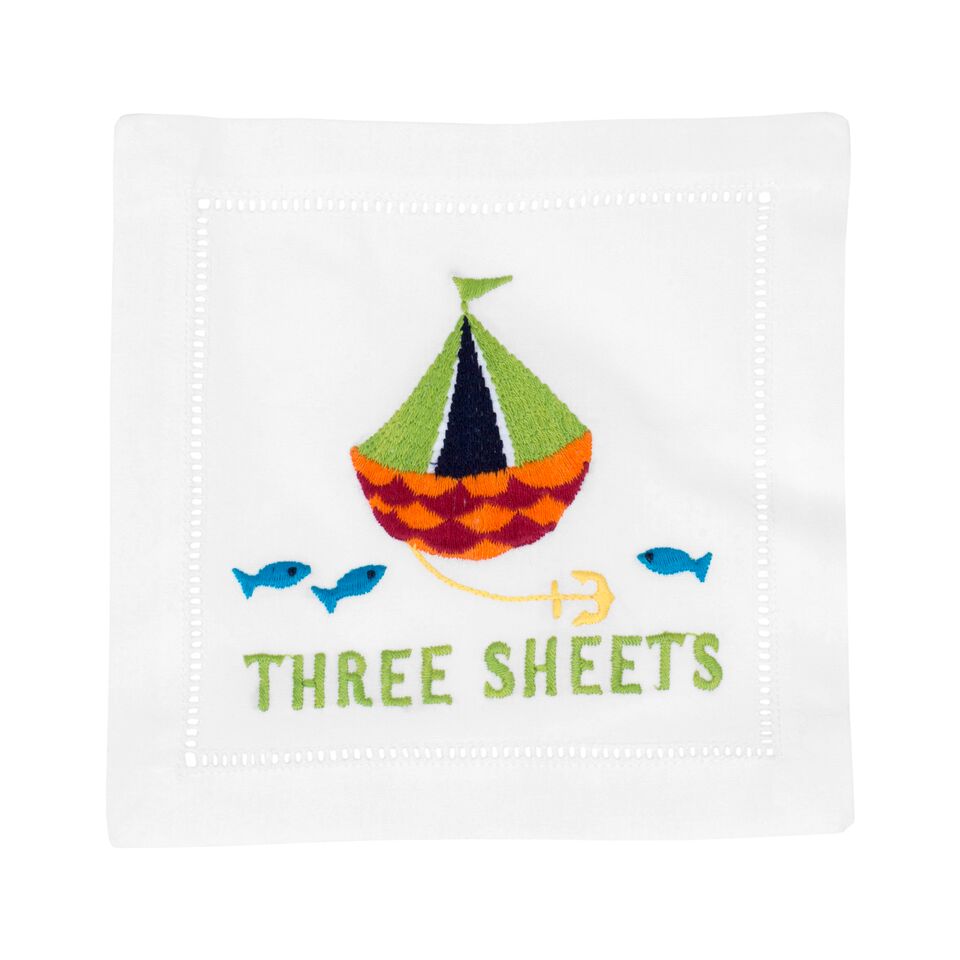 Three Sheets Cocktail Napkins - Pioneer Linens