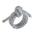 Glam Knot Napkin Rings in Silver - Pioneer Linens