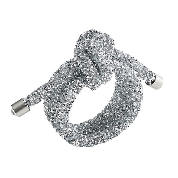 Glam Knot Napkin Rings in Silver