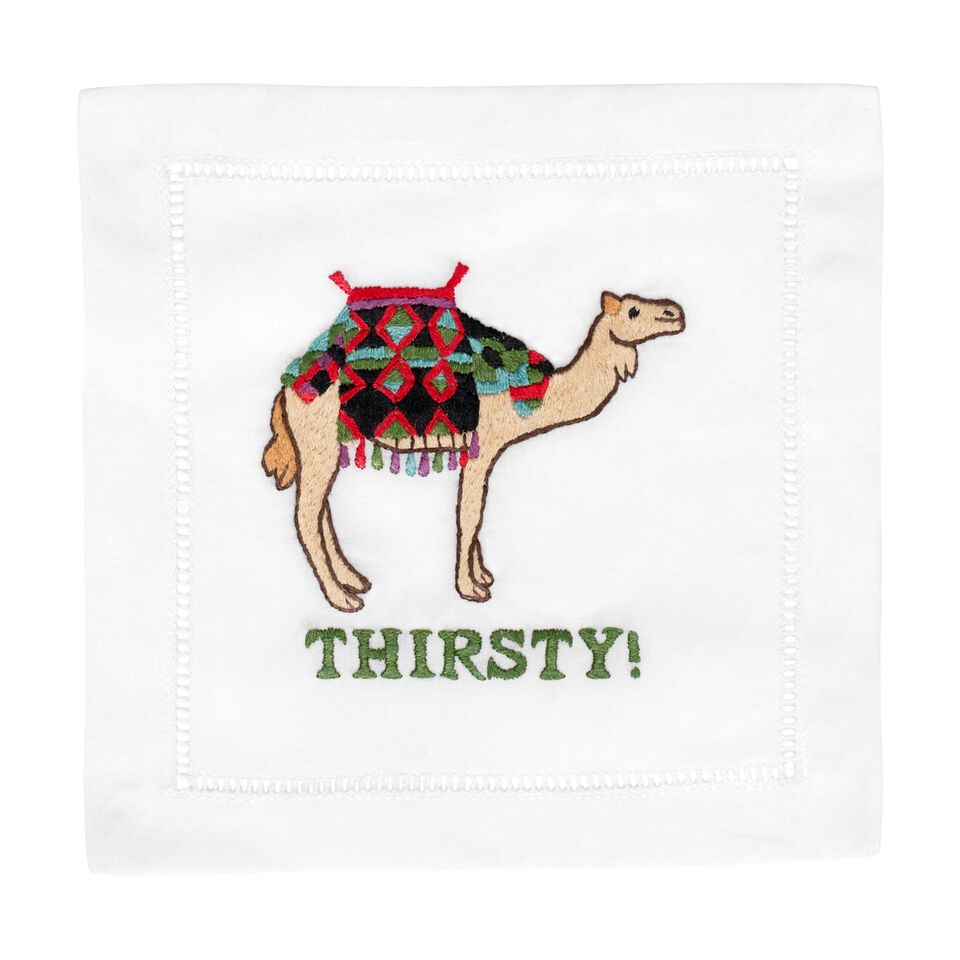Thirsty Camel Cocktail Napkin - Pioneer Linens